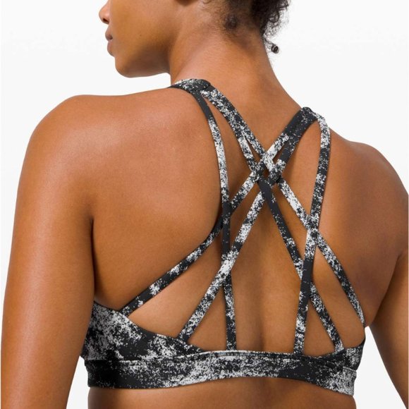 lululemon athletica Other - Lululemon Free To Be Serene Bra Aerify Jacquard Black Alpine